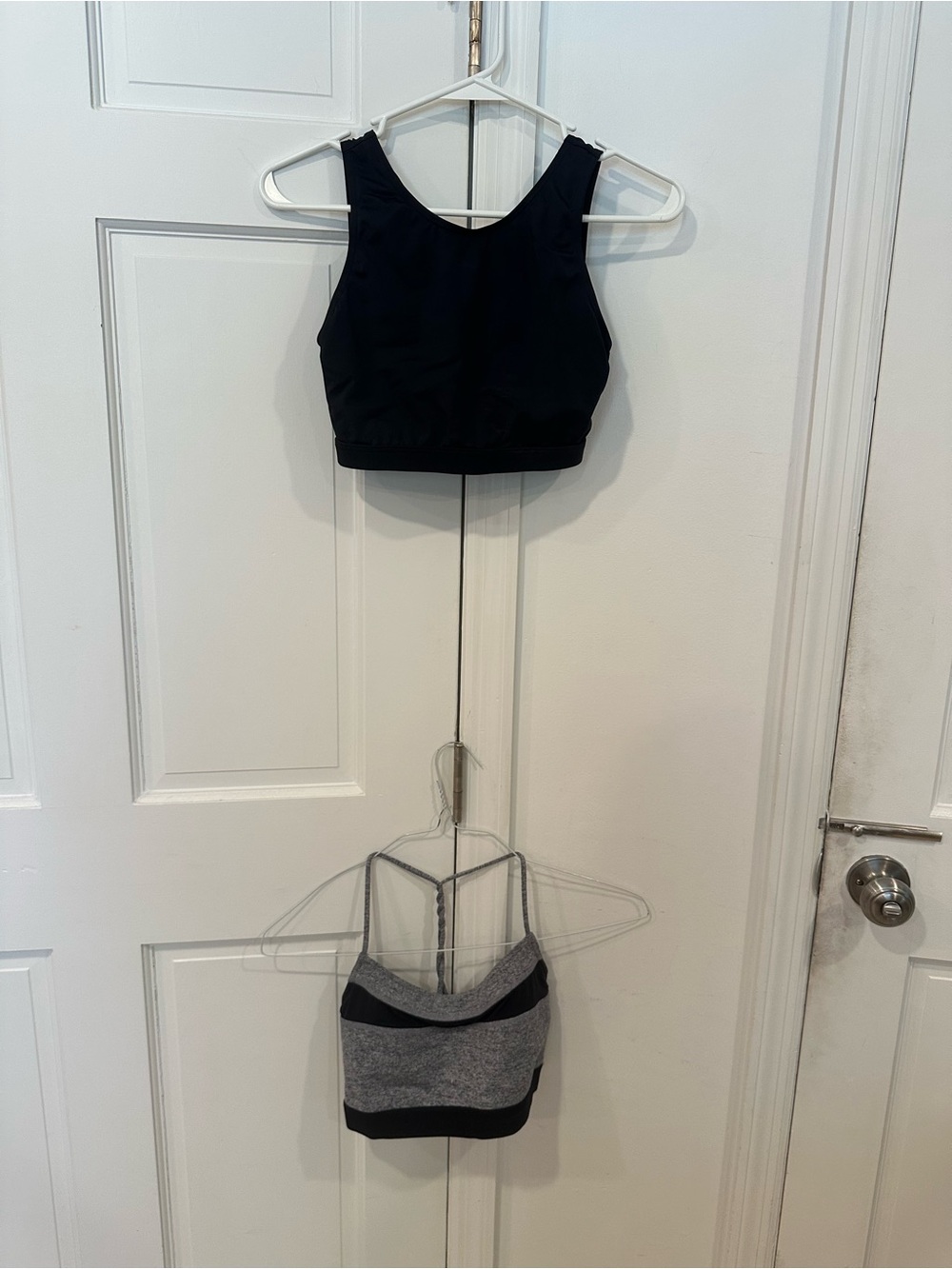 Balera Black Crop Tank Bralette and Capezio Gray/Black Bralette